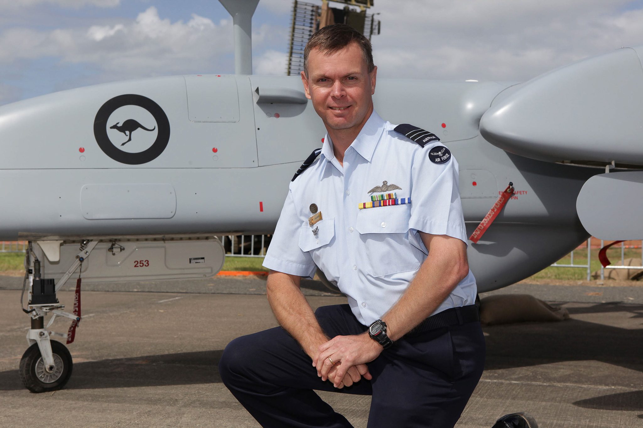 Heron uncrewed aircraft portrait