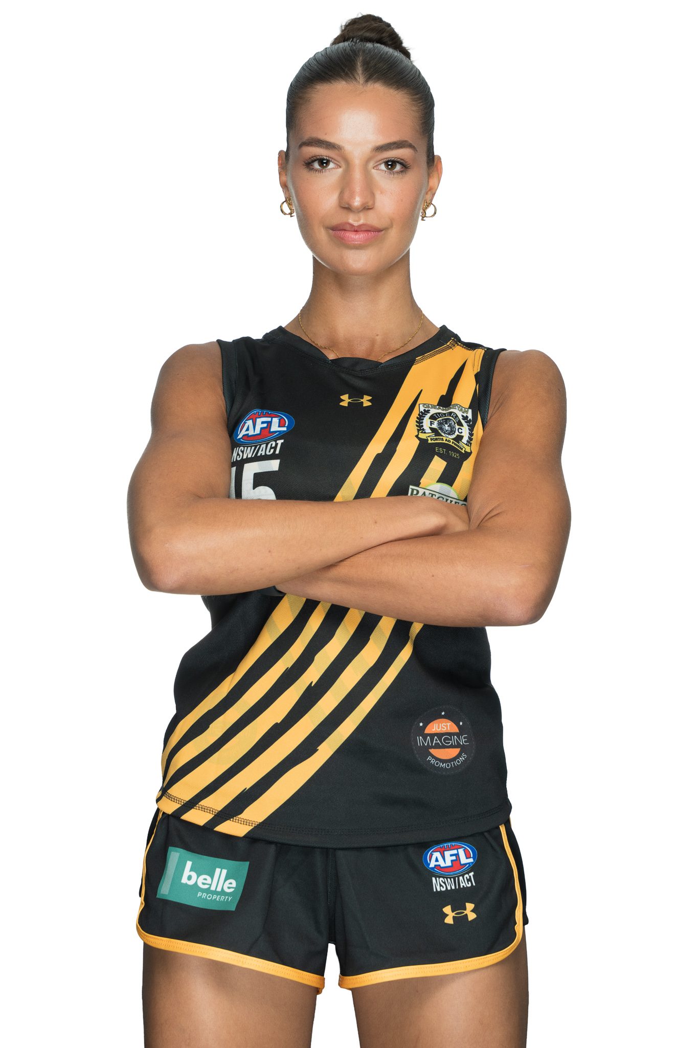 AFL Canberra Media Day portrait, Belconnen Magpies player