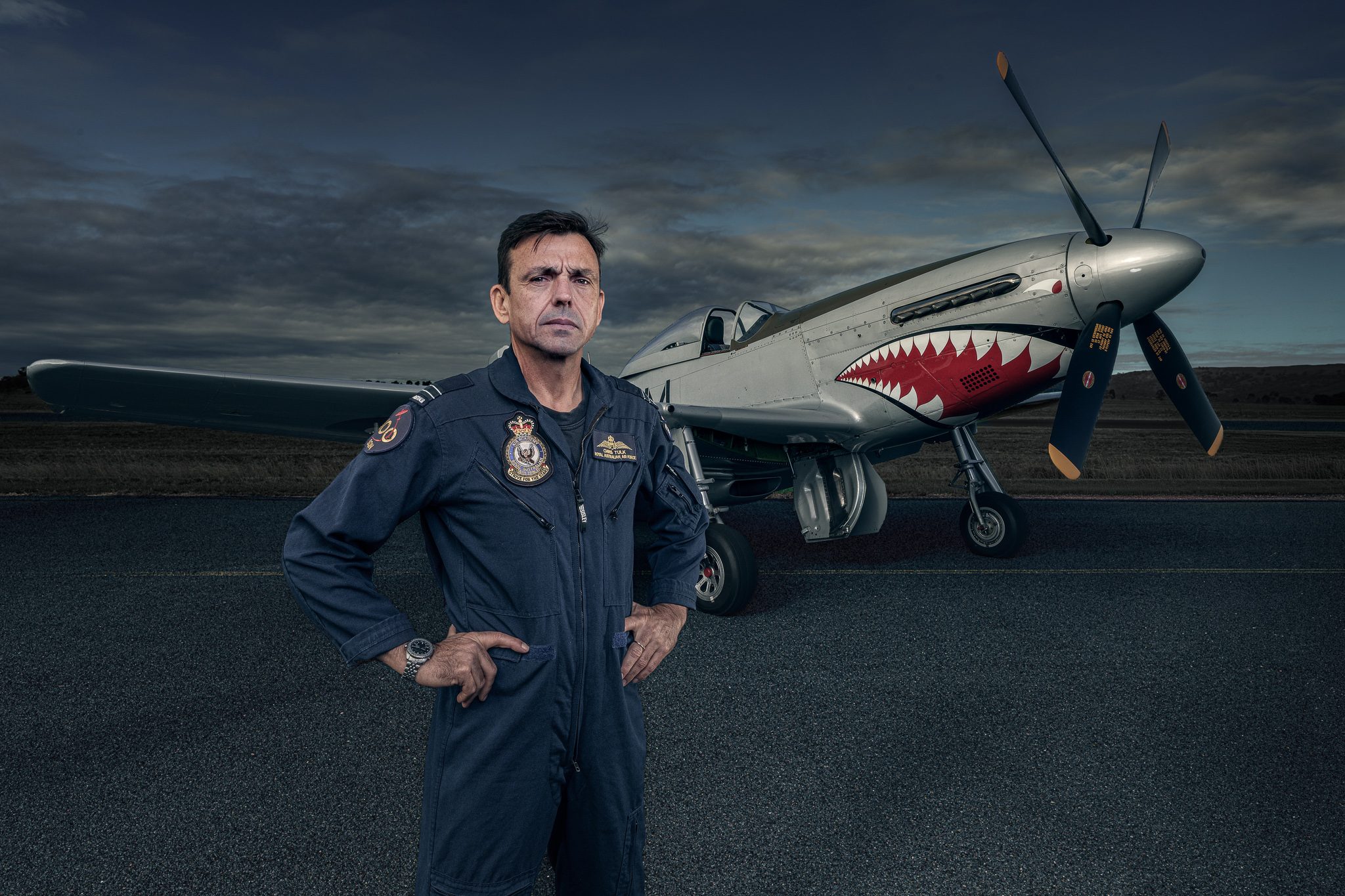 100 Squadron RAAF Mustang signature portrait